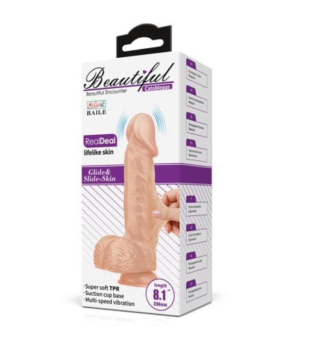 Vibrador con Testículos 20 cm