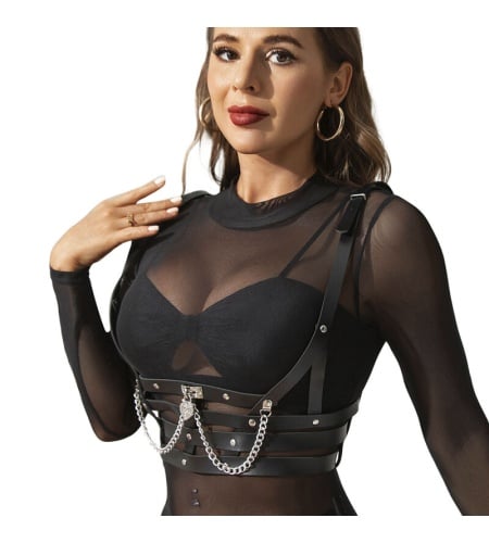 Arnés tipo corset con cadenas