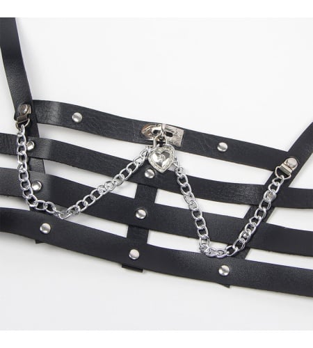 Arnés tipo corset con cadenas