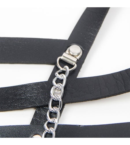 Arnés tipo corset con cadenas