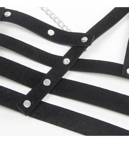 Arnés tipo corset con cadenas