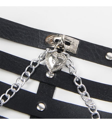 Arnés tipo corset con cadenas