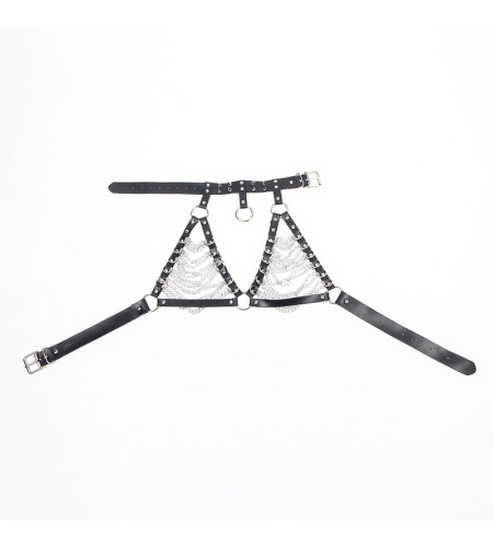 Arnés Sujetador Con Cadenas Y Collar