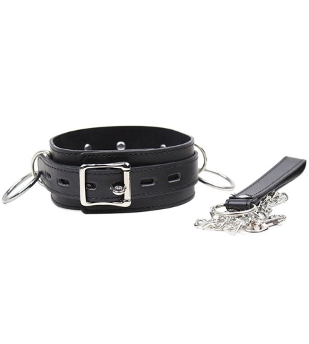 Collar de Sumisión con Anillas: Control y Placer BDSM