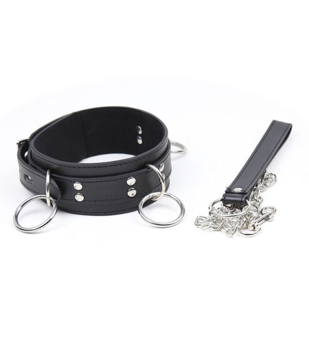 Collar de Sumisión con Anillas: Control y Placer BDSM