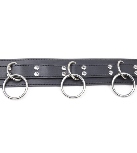 Collar de Sumisión con Anillas: Control y Placer BDSM
