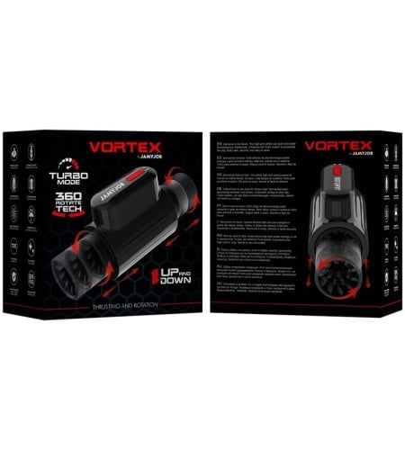 VORTEX: Masturbador con Empuje Automático y Rotación Total