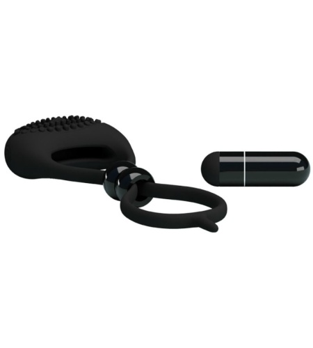 Anillo Vibrador Doble Pene Y Testículos