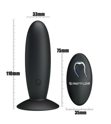 Plug Anal Recargable Con Mando