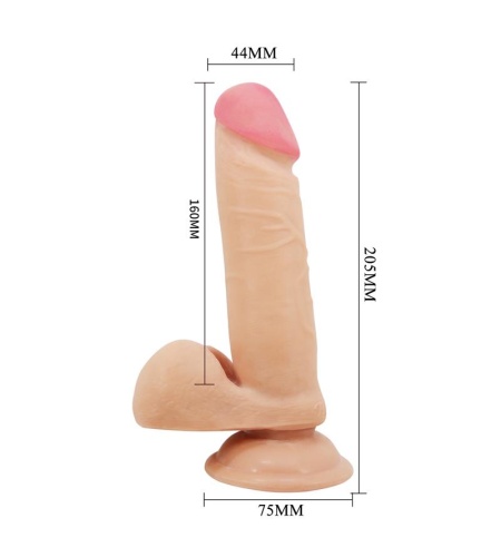 Realistic Skin Dildo de 20.5 cm