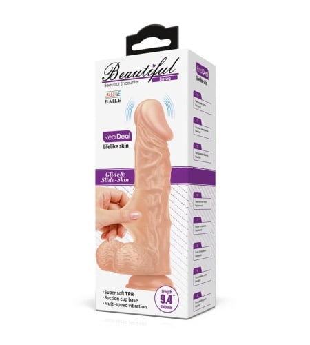 Vibrador de 24 cm con Ventosa