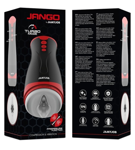 Jango: Masturbador Compresor con Vibración y Presión Ajustable