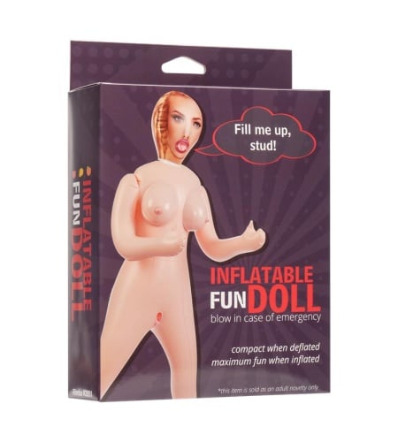 Muñeca hinchable para bromas y despedidas