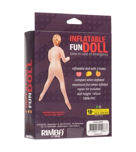 Muñeca hinchable para bromas y despedidas