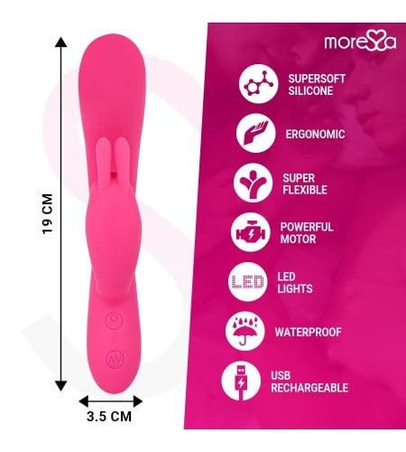 Vibrador para Orgasmo Dual con Tickling