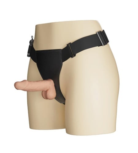 Arnés con Pene Vidrador de 19 cm
