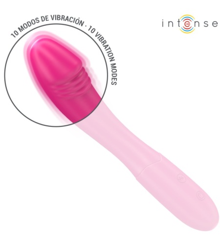 Vibrador Rosa Recargable 19 cm