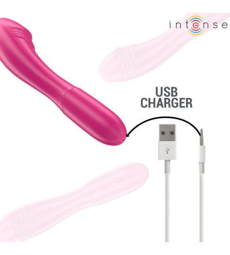 Vibrador Rosa Recargable 19 cm