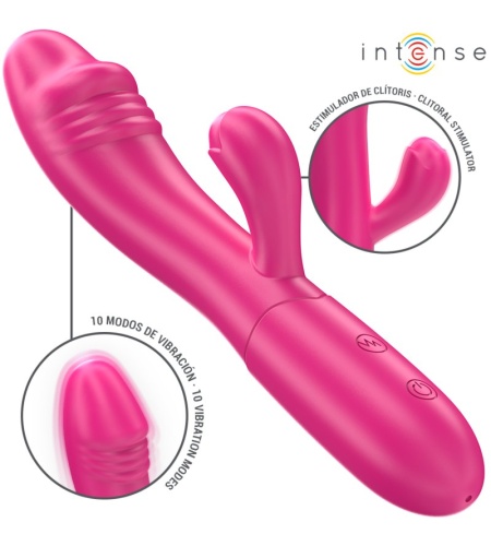 Vibrador Doble Rosa Recargable