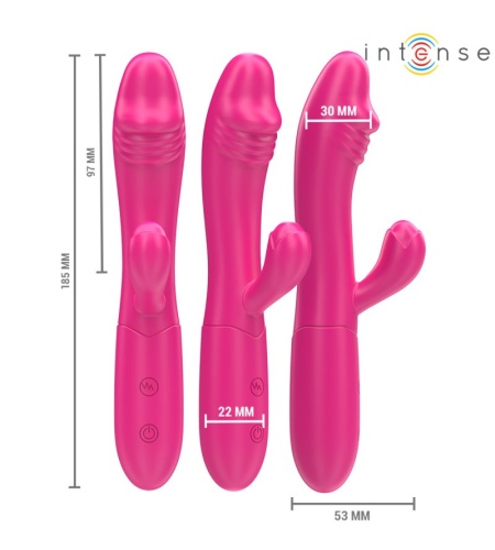 Vibrador Doble Rosa Recargable