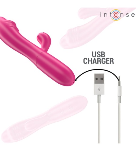 Vibrador Doble Rosa Recargable