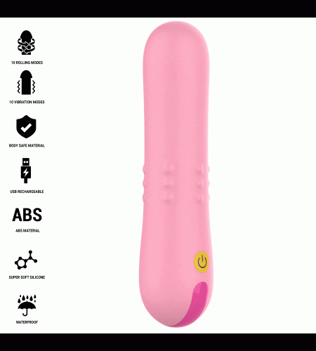 Vibrador con Perlas Rotadoras