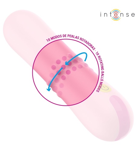 Vibrador con Perlas Rotadoras