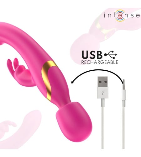 Vibrador Wand con Rabbit