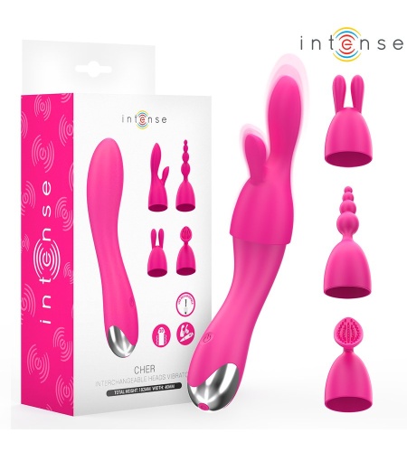Vibrador con Cabezales Intercambiables