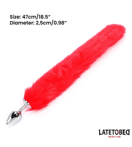 Plug con Cola Roja 7 x 2,8 cm