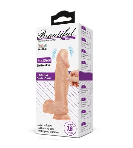 Vibrador Tacto Natural 19 cm