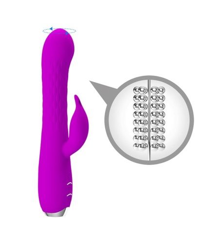 Vibrador Rotador Recargable de Silicona