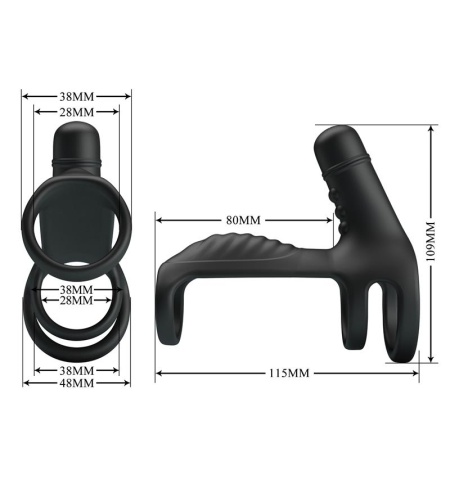 Manga Extensora de Pene con Vibración