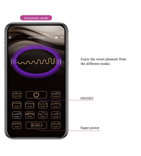Vibrador G-Spot control con APP