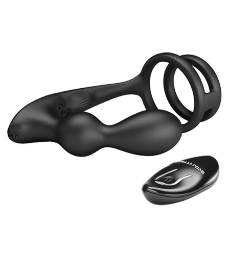 Anillo para Pene con Plug Anal Vibratorio