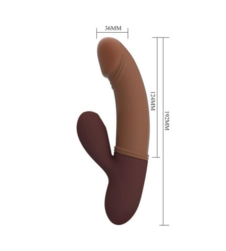 Vibrador Realista con Succionador de Clítoris