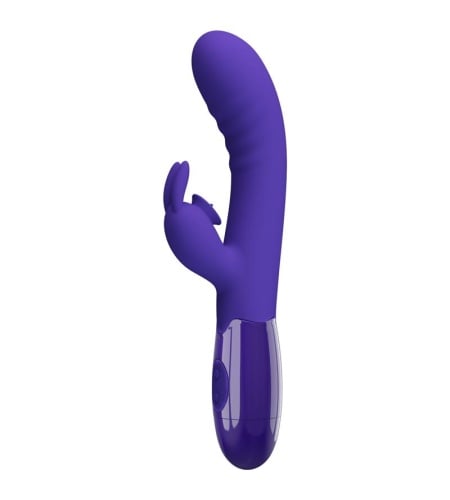Doble Vibrador con Lamedor de Clítoris