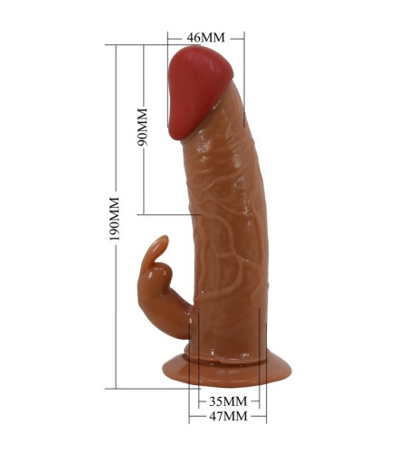 Marion Harness Briefs Universal Con Dildo Vibración 19 Cm Mulato