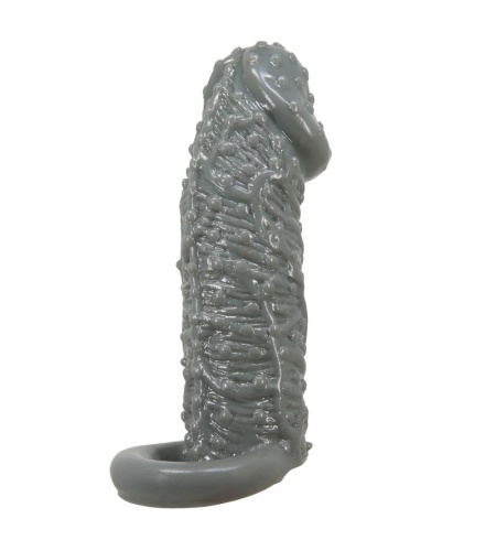 Funda Realística Alargadora Y Retardante Para Pene Modelo 2 Gris