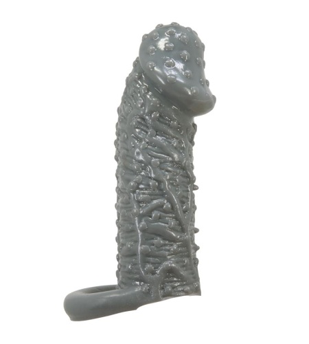 Funda Realística Alargadora Y Retardante Para Pene Modelo 2 Gris