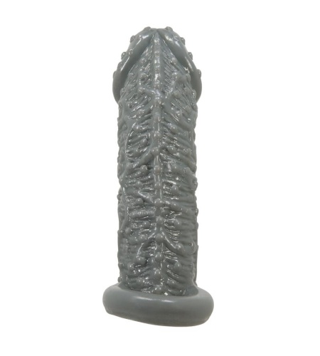 Funda Realística Alargadora Y Retardante Para Pene Modelo 2 Gris