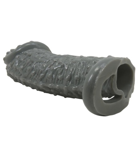 Funda Realística Alargadora Y Retardante Para Pene Modelo 2 Gris