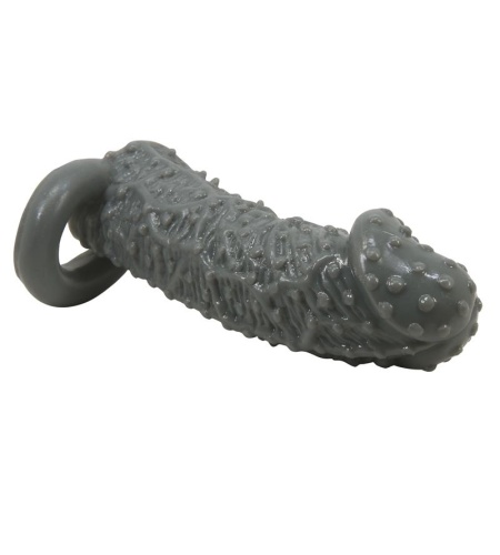 Funda Realística Alargadora Y Retardante Para Pene Modelo 2 Gris