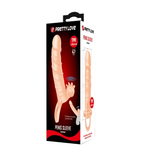 Funda de Pene con Estimulador de Clítoris