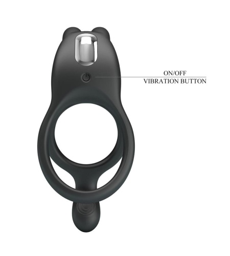Anillo Vibrador Doble Recargable