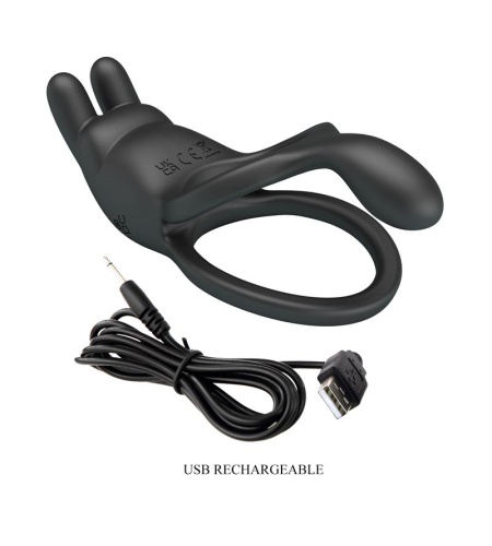 Anillo Vibrador Doble Recargable