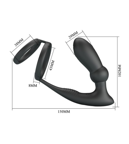 Anillo de Pene con Estimulador Anal Vibratorio