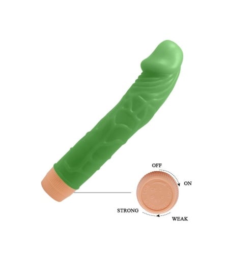 Pene Vibrador Verde 22.5cm