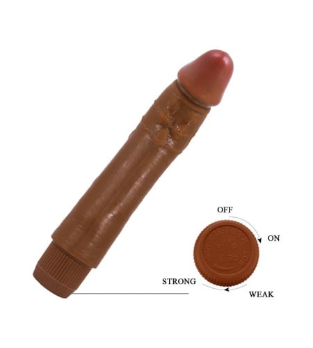 Vibrador Realista Mulato 21 cm