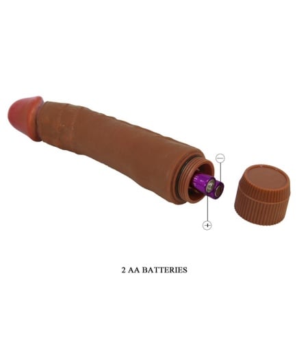 Vibrador Realista Mulato 21 cm